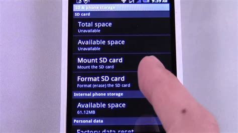 unformat sd card android phone